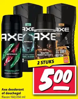 Nettorama Axe deodorant of douchegel aanbieding