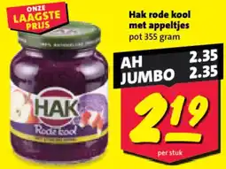 Nettorama Hak rode kool met appeltjes aanbieding
