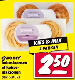 Nettorama Gwoon kokoskransen of kokosmakronen aanbieding