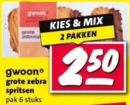 Nettorama Gwoon grote zebra spritsen aanbieding