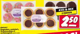Nettorama Gwoon gangmakers, confettini's, abrikozencakejes of aardbeiengebak aanbieding