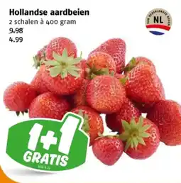 Poiesz Hollandse aardbeien aanbieding