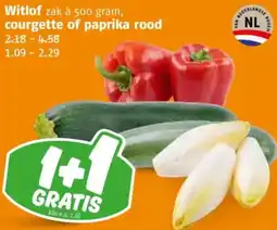 Poiesz Witlof, courgette of paprika rood aanbieding