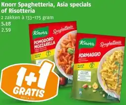 Poiesz Knorr Spaghetteria, Asia specials of Risotteria aanbieding