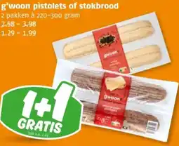 Poiesz G'woon pistolets of stokbrood aanbieding