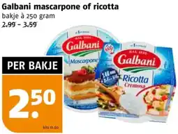 Poiesz Galbani mascarpone of ricotta aanbieding
