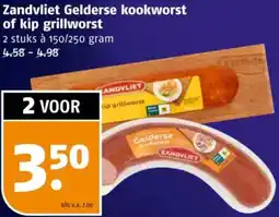 Poiesz Zandvliet Gelderse kookworst of kip grillworst aanbieding
