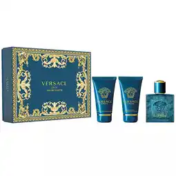 Bol.com Versace Eros Eau de Toilette 50 ml + a/s balm 50 ml + shower gel 50 ml - geschenkset aanbieding