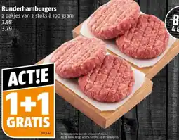 Poiesz Runderhamburgers aanbieding
