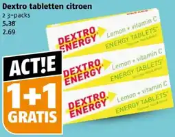 Poiesz Dextro tabletten citroen aanbieding