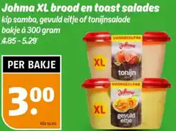 Poiesz Johma XL brood en toast salades aanbieding