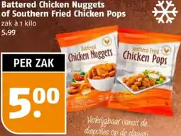 Poiesz Battered Chicken Nuggets of Southern Fried Chicken Pops aanbieding