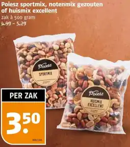 Poiesz Poiesz sportmix, notenmix gezouten of huismix excellent aanbieding