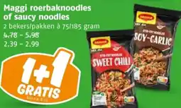 Poiesz Maggi roerbaknoodles of saucy noodles aanbieding