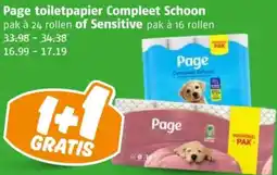 Poiesz Page toiletpapier Compleet Schoon of Sensitive aanbieding