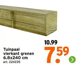 GAMMA Tuinpaal vierkant grenen aanbieding