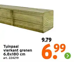 GAMMA Tuinpaal vierkant grenen aanbieding