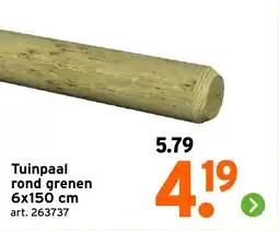 GAMMA Tuinpaal rond grenen aanbieding