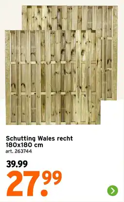 GAMMA Schutting Wales recht aanbieding