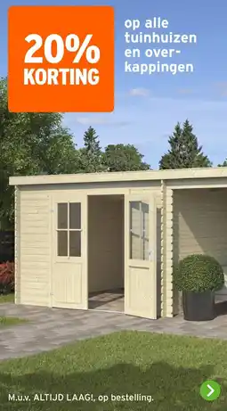 GAMMA Alle tuinhuizen en overkappingen aanbieding