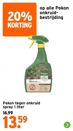 GAMMA Pokon tegen onkruid spray aanbieding