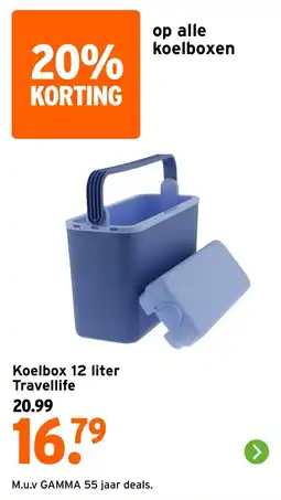 GAMMA Koelbox Travellife aanbieding