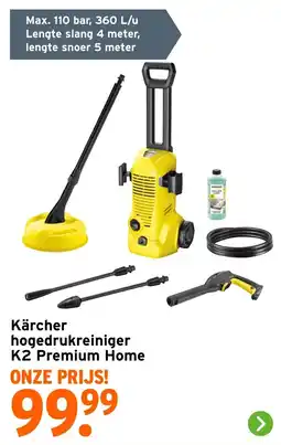GAMMA Kärcher hogedrukreiniger K2 Premium Home aanbieding