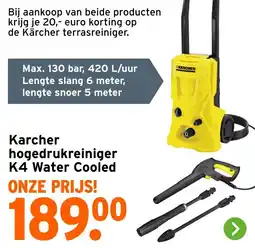 GAMMA Karcher hogedrukreiniger K4 Water Cooled aanbieding