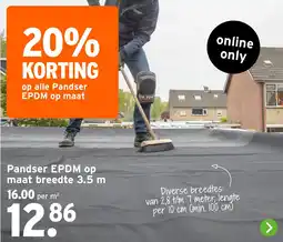 GAMMA Pandser EPDM op maat breedte 3.5 m aanbieding