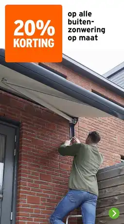 GAMMA Alle buitenzonwering op maat aanbieding
