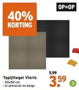 GAMMA Tapijttegel Vloris aanbieding