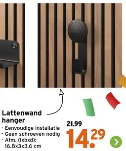 GAMMA Lattenwand hanger aanbieding