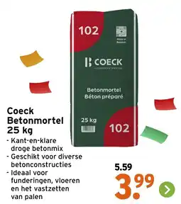 GAMMA Coeck Betonmortel aanbieding