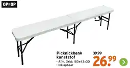 GAMMA Picknickbank kunststof aanbieding