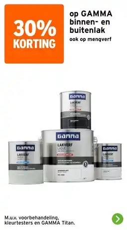 GAMMA GAMMA binnen en buitenlak aanbieding