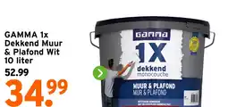 GAMMA GAMMA 1x Dekkend Muur & Plafond Wit aanbieding