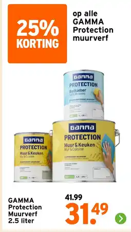GAMMA Gamma protection muurverf aanbieding