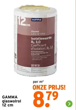 GAMMA Gamma glaswolrol 12 cm aanbieding