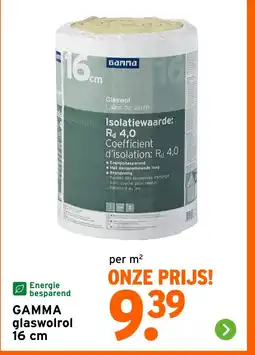 GAMMA GAMMA glaswolrol 16 cm aanbieding
