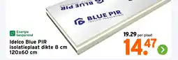 GAMMA Idelco Blue PIR isolatieplaat dikte 8 cm aanbieding