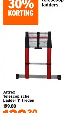GAMMA Altrex Telescopische Ladder 11 treden aanbieding