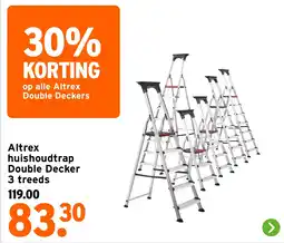 GAMMA Altrex huishoudtrap Double Decker 3 treeds aanbieding