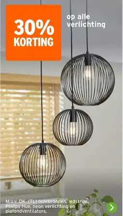 GAMMA Op alle verlichting aanbieding