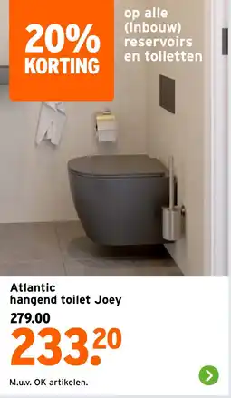 GAMMA Atlantic hangend toilet Joey aanbieding