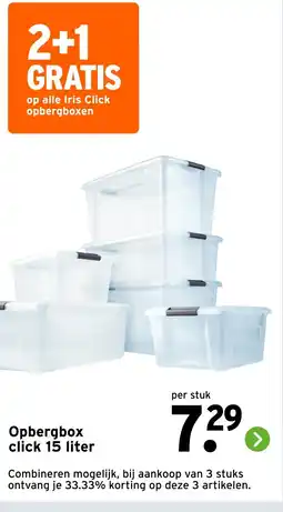 GAMMA Opbergbox click aanbieding