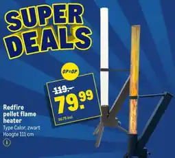 Makro Redfire pellet flame heater aanbieding