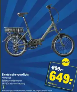 Makro Elektrische vouwfiets aanbieding