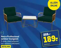 Makro Metro Professional outdoor loungeset aanbieding