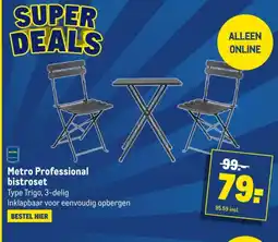 Makro Metro Professional bistroset aanbieding