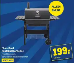 Makro Char-Broil houtskoolbarbecue aanbieding